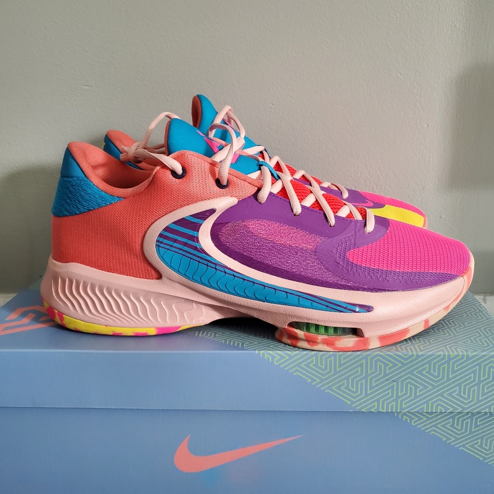 Nike Zoom Freak 4 Vivid Purple/Laser Blue - Picture 2 of 9